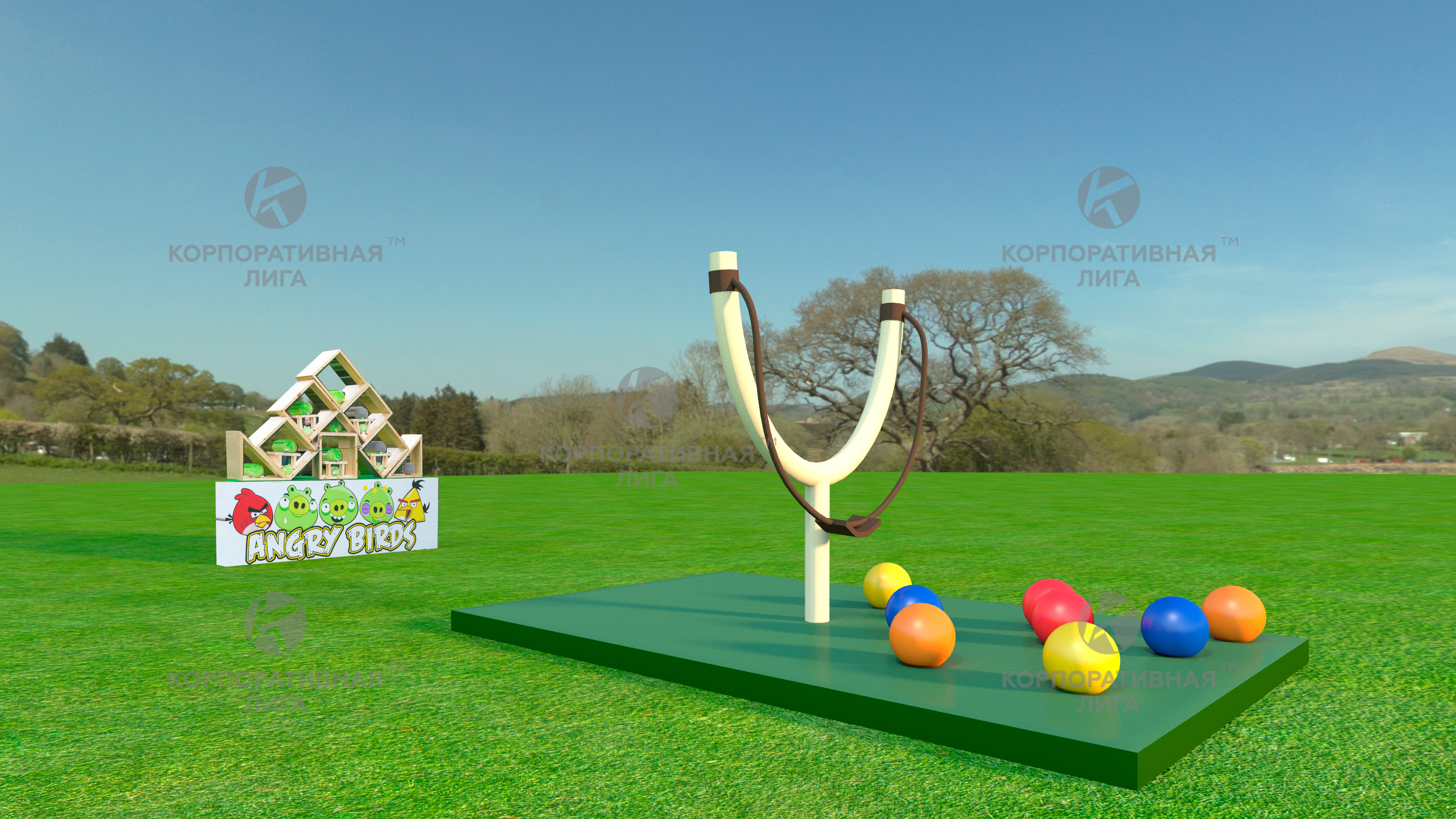 Аттракцион «Angry Birds»